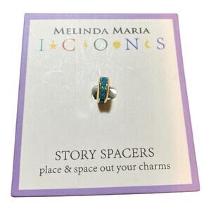 Melinda Maria Icons Story Spacer Gold With Turquoise Charm